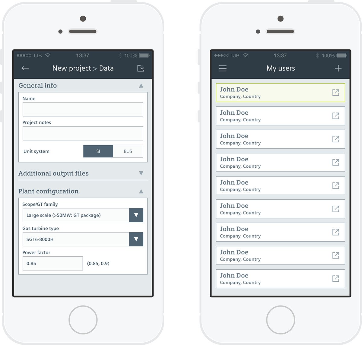 Siemens SIPEP - Web App (Smartphone)