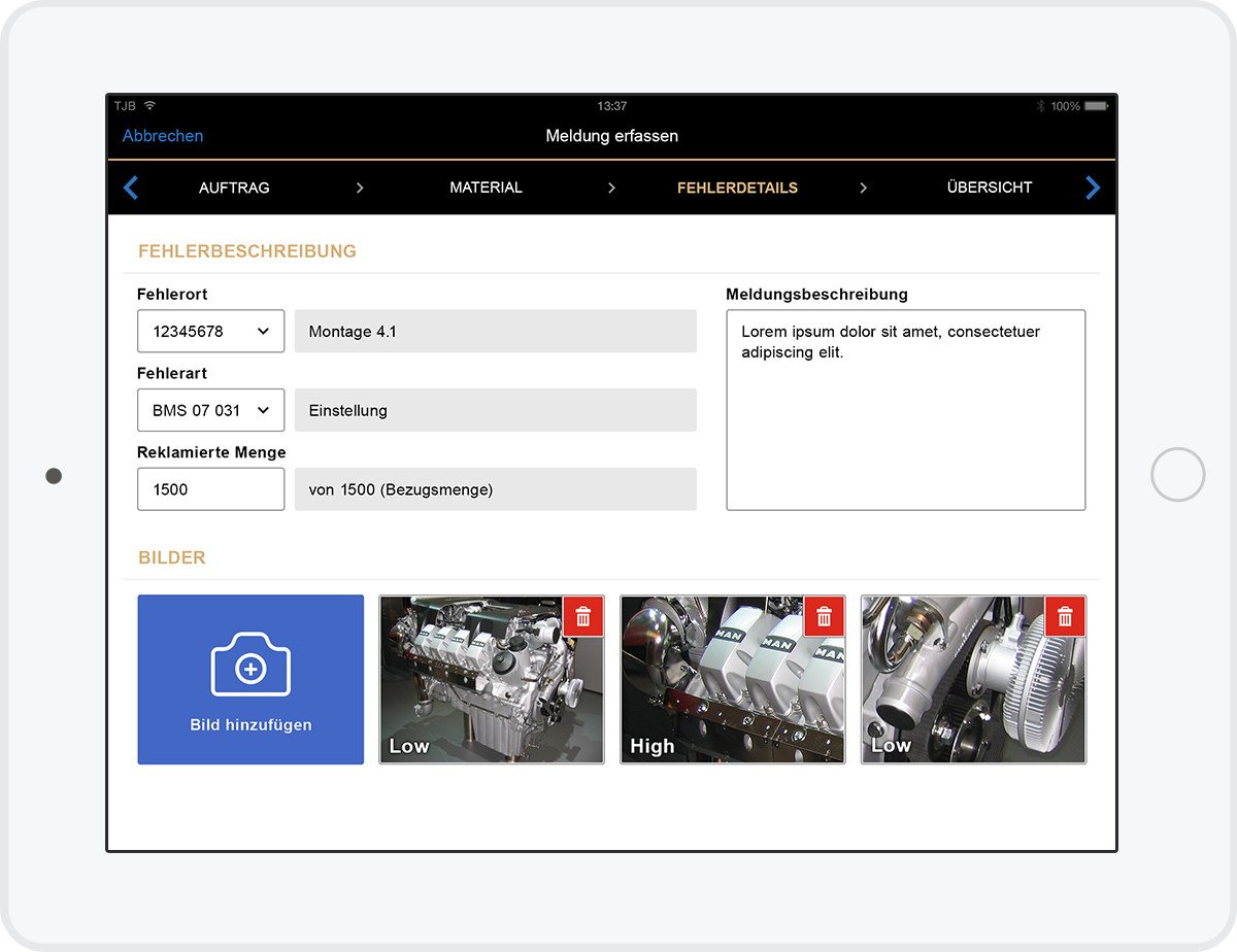 ZF mobile Meldungen - iOS App