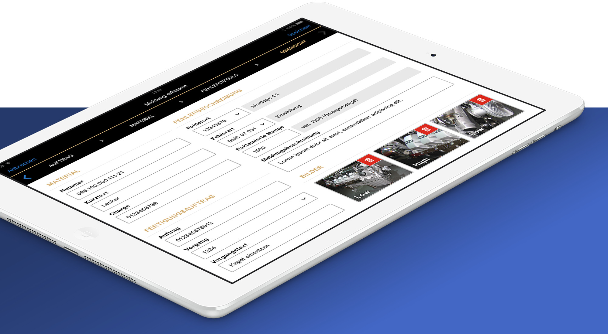 ZF mobile Meldungen - iOS App